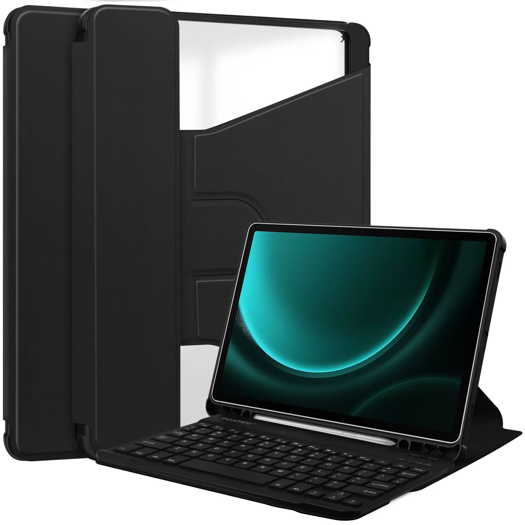 INF Samsung Tab S6 Lite Bluetooth-tangentbordsfodral KPH-030 Svart
