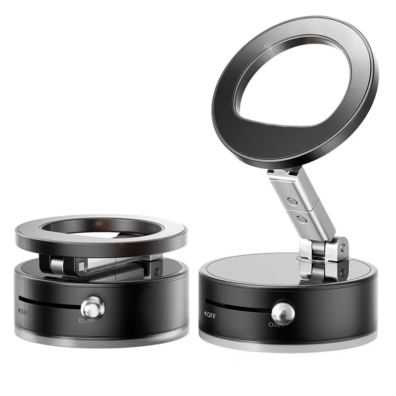 INF Vikbar Magnetisk Telefonhållare med Sugkopp i Aluminiumlegering