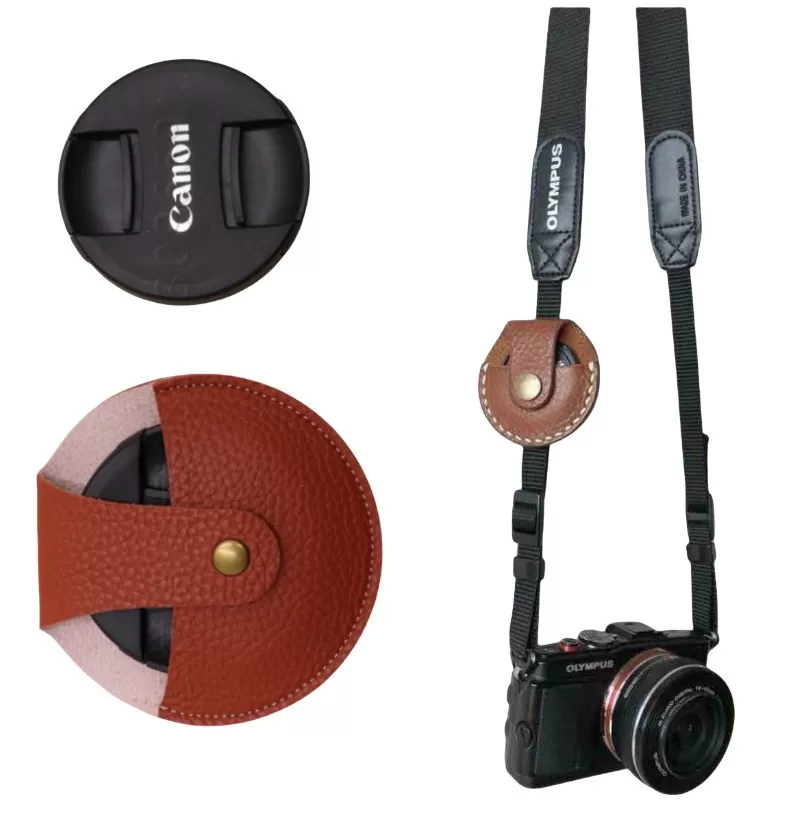 INF Skyddsfodral för kameralinslock för Canon S Röd