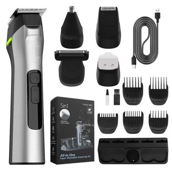 INF 5-i-1 Multifunktionell Grooming Kit för Män