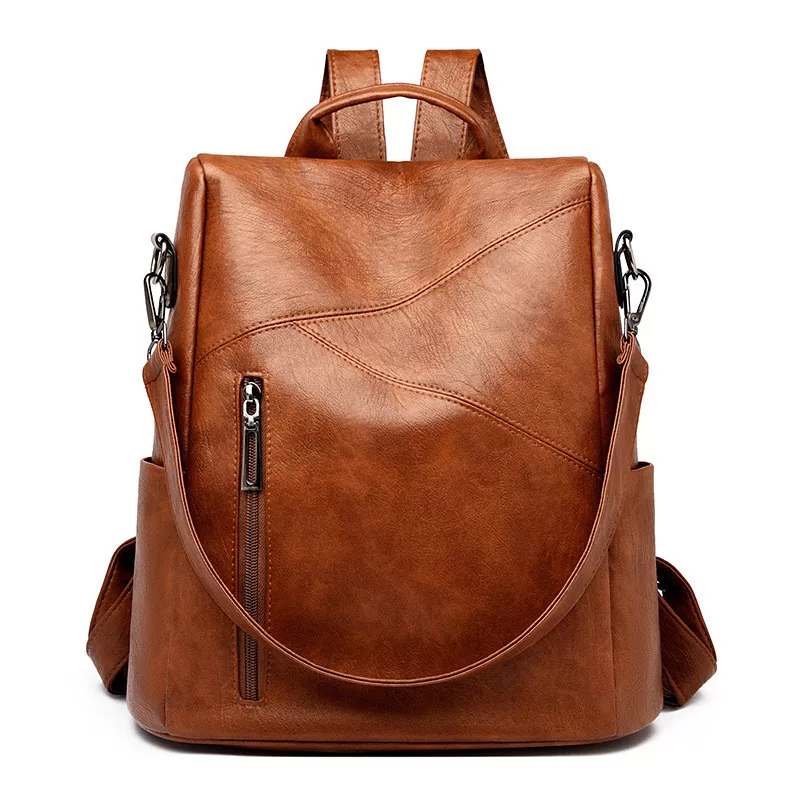 INF Ny PU-ryggsäck med stöldskydd