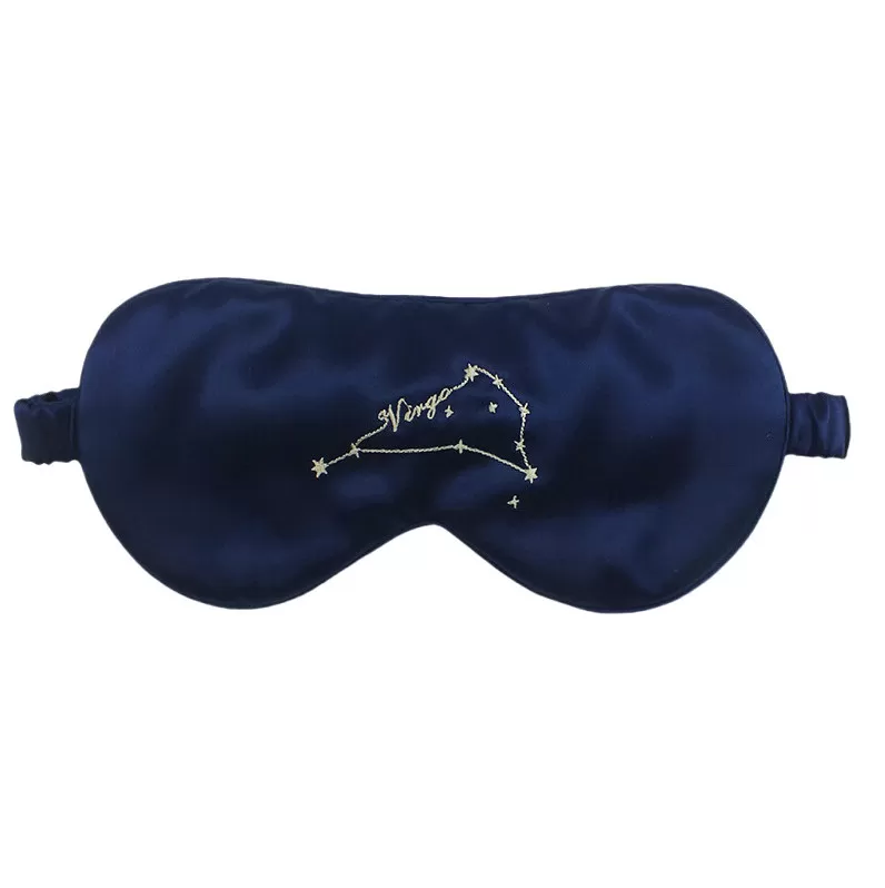 INF Virgo Ny 12 Stjärnbild Siden Sovmask för Förbättrad Vila Jungfrun