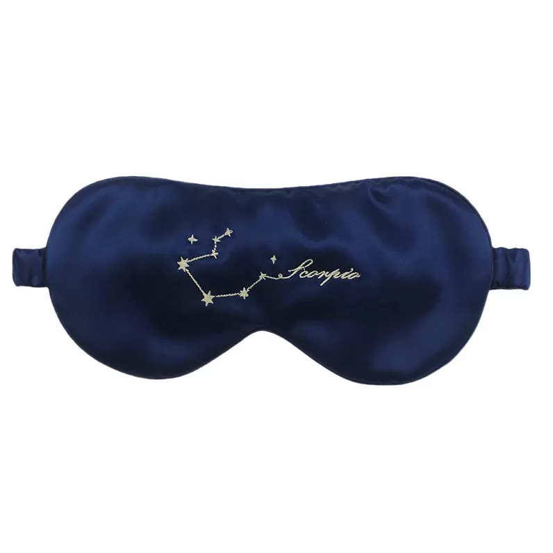 INF Ny Skorpionen 12 Stjärntecken Siden Sovmask för Ögonen Skorpionen