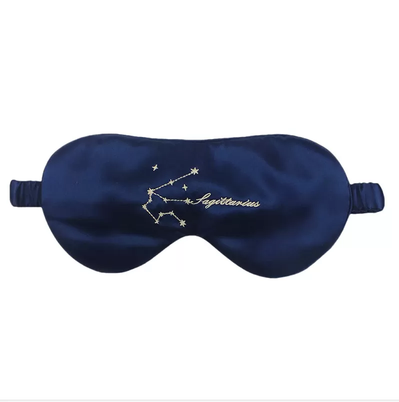 INF Skytten Ny 12 Stjärntecken Siden Sovmask för Ögonen Skytten