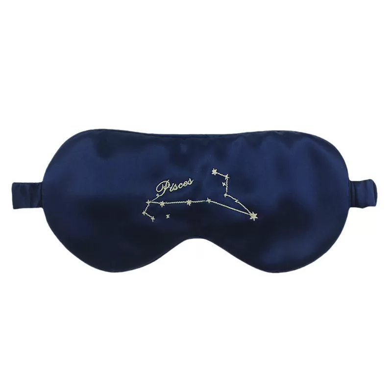 INF Fiskarna Ny 12 Stjärntecken Siden Sovmask Ögonmask Fiskarna