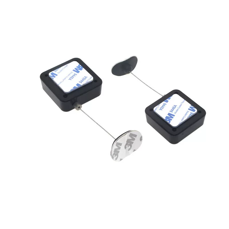 INF Stöldskydd Pull Box Svart - 2m Kabel med Lås & Kåpa