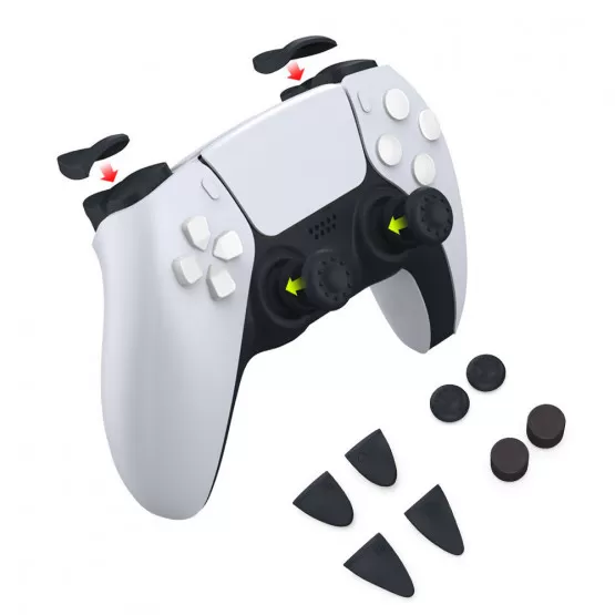 INF PS5 Controller Joystick Caps 8-i-1 Set: Förbättra Ditt Grepp