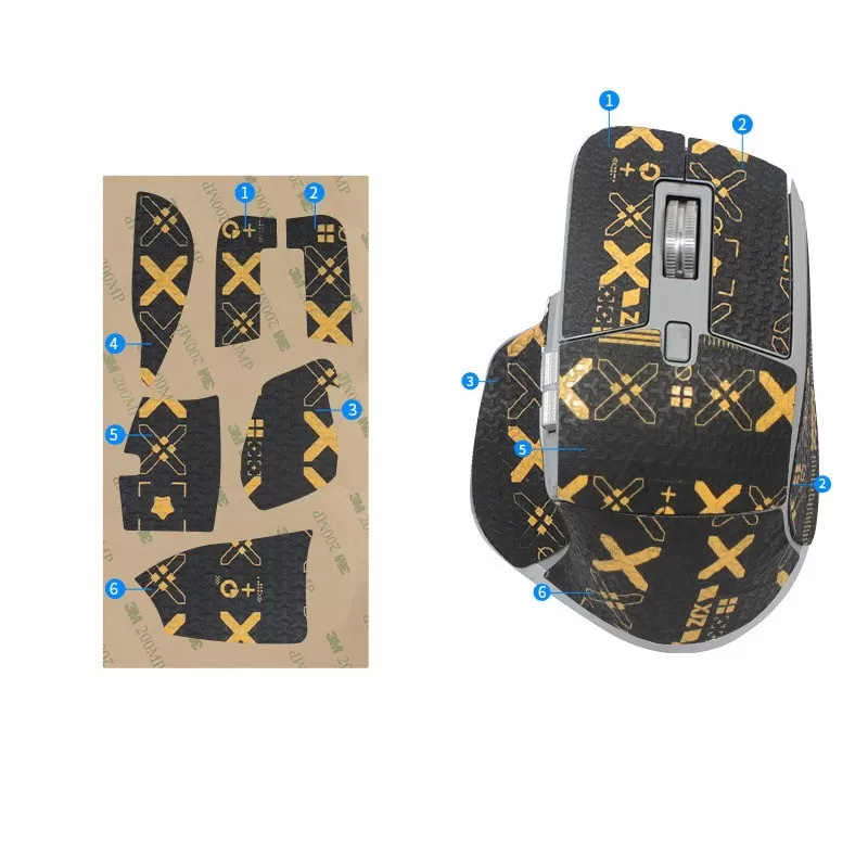 INF Förbättrade greppmusklister för Logitech MX Master 3/3s Guld