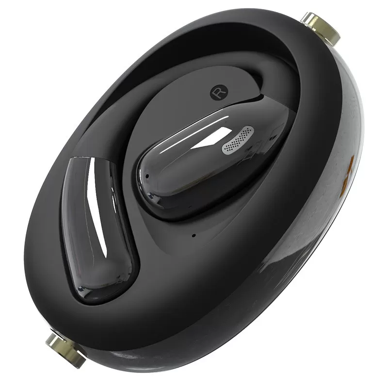 INF AI Översättningshörlurar - Vit A60 Öppen-Öra Trådlös Bluetooth Svart