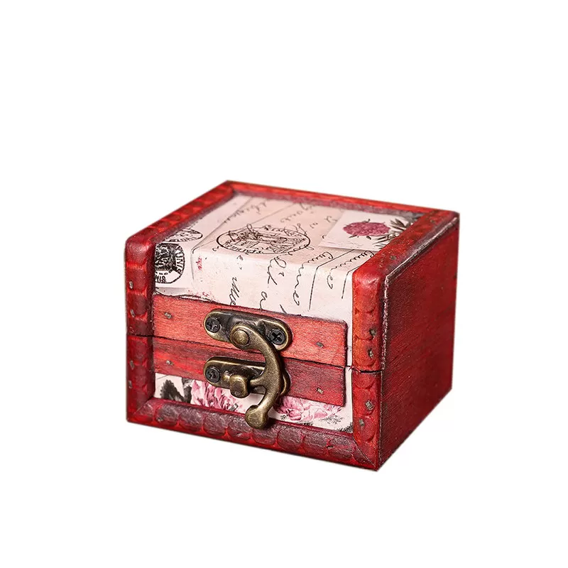 INF Charmig förvaringslåda med stämpeldesign för små skatter K