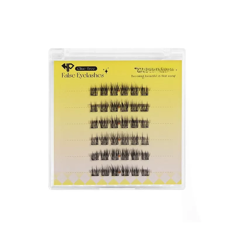 INF Naturliga Volym Kluster Falska Ögonfransar - Enkel Applicering