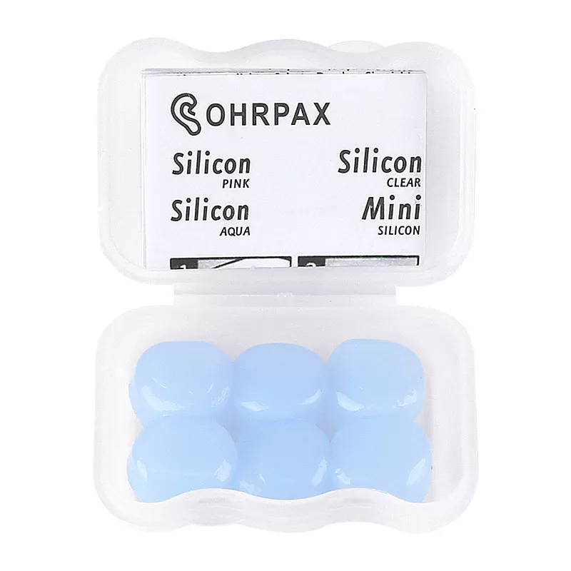 INF Formbara silikonöronproppar för sömn och simning Blå