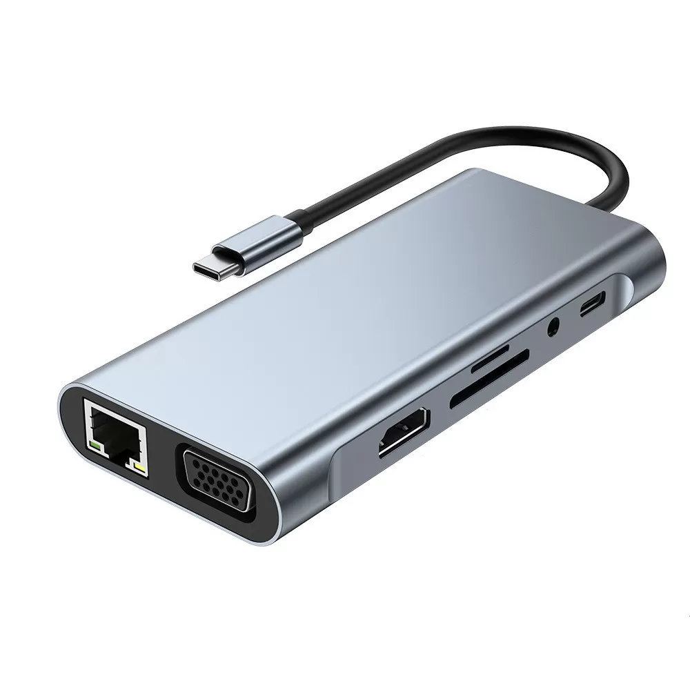 INF 11-i-1 USB C Hub Multiport Adapter - Anslut fler enheter