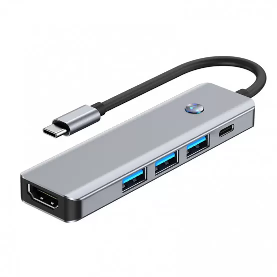 INF 5-i-1 USB-C-hubb: 4K60Hz, USB 3.0 och dubbla USB 2.0-portar