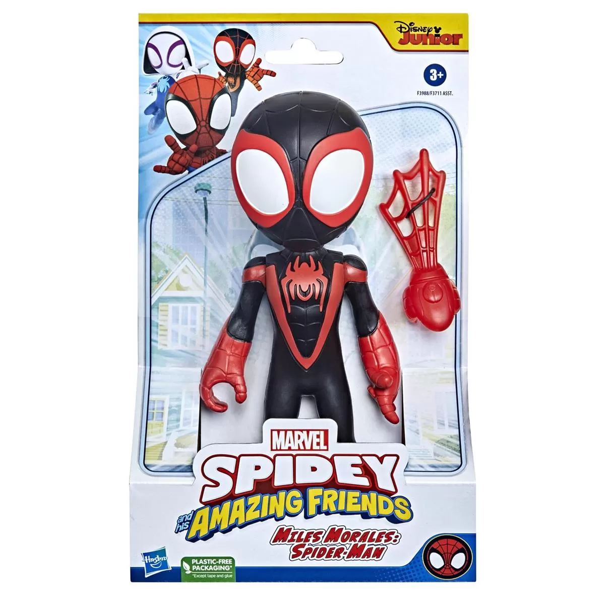 MARVEL Spidey And His Amazing Friends Supersized 9 Inch Figure Miles Morales