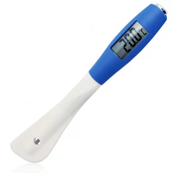 INF Digital Spatel Mattermometer - Blå och Vit Design