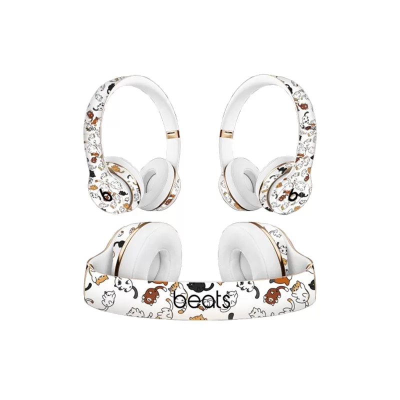 INF Snygg Dekal för Beats Solo2/3/4 Hörlurar Vit