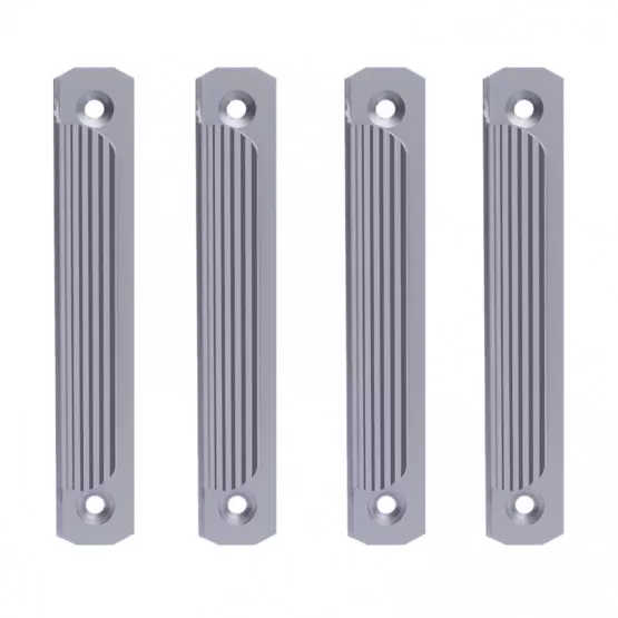 INF 4-pack skåphandtag - Ytmontering Grå