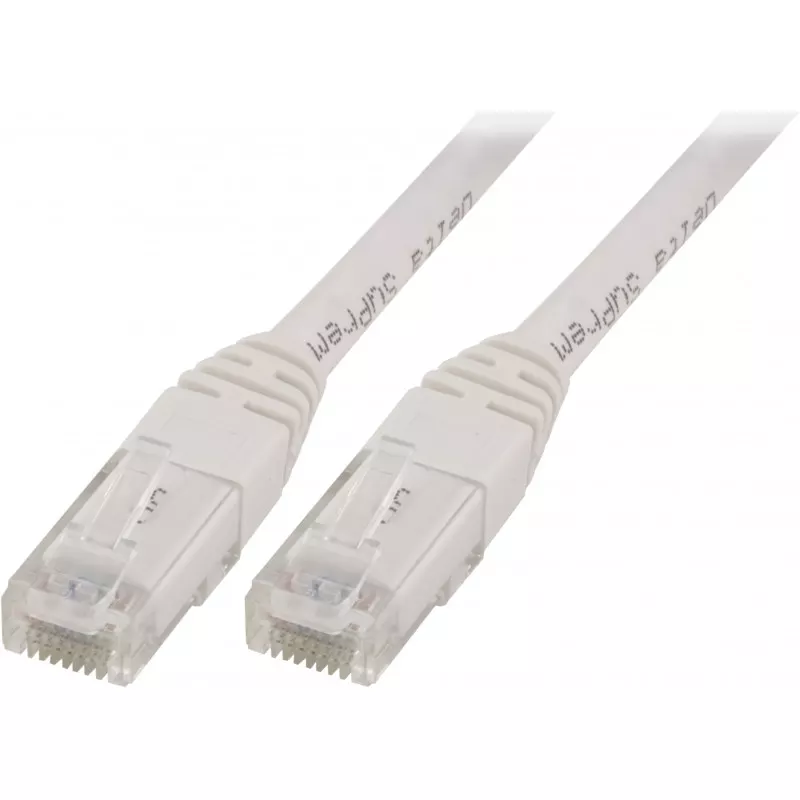 deltaco U/UTP Cat5e patch cable 10m 100MHz white