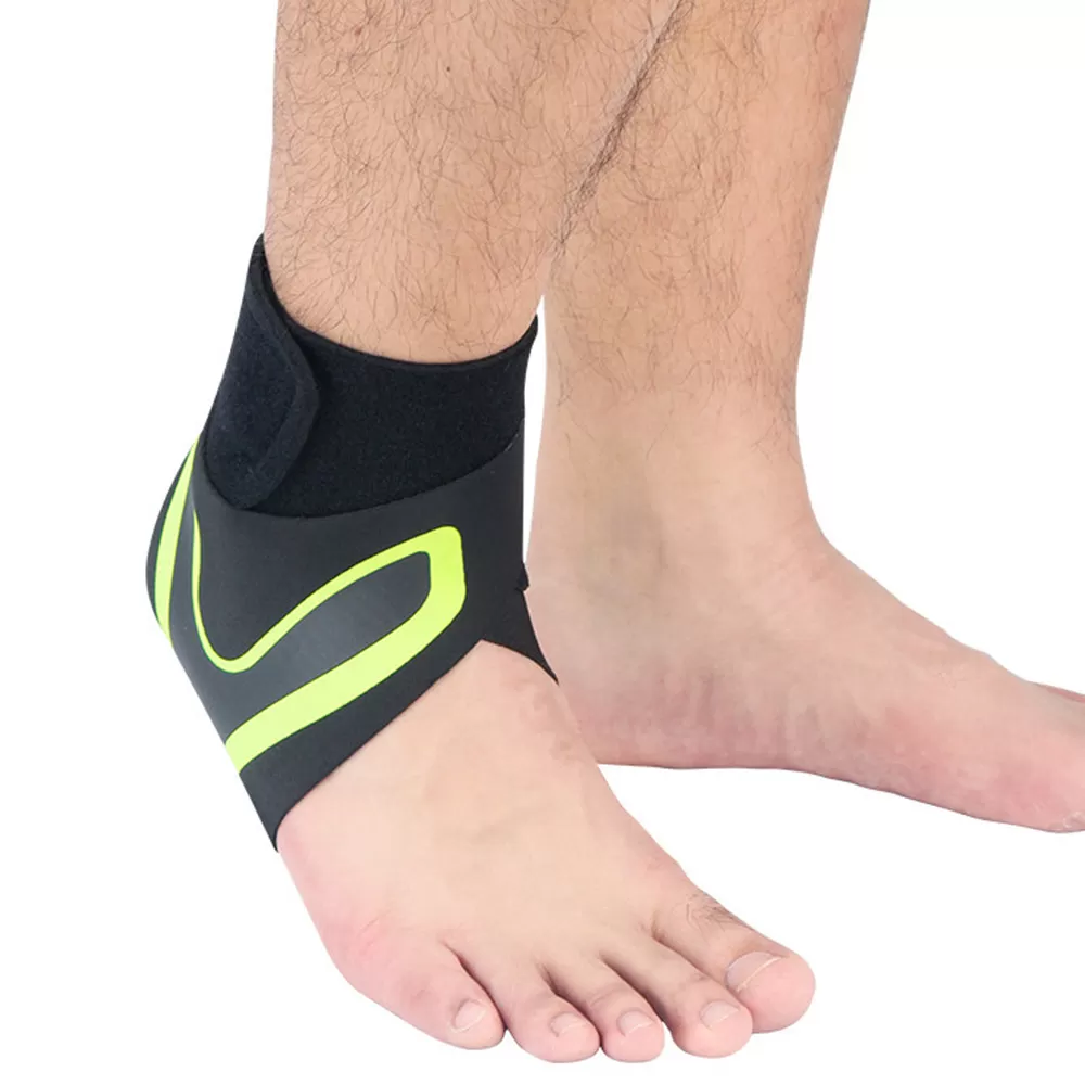 INF Optimalt Ankelstöd Kompressionsstrumpa - Sportskydd M Grön