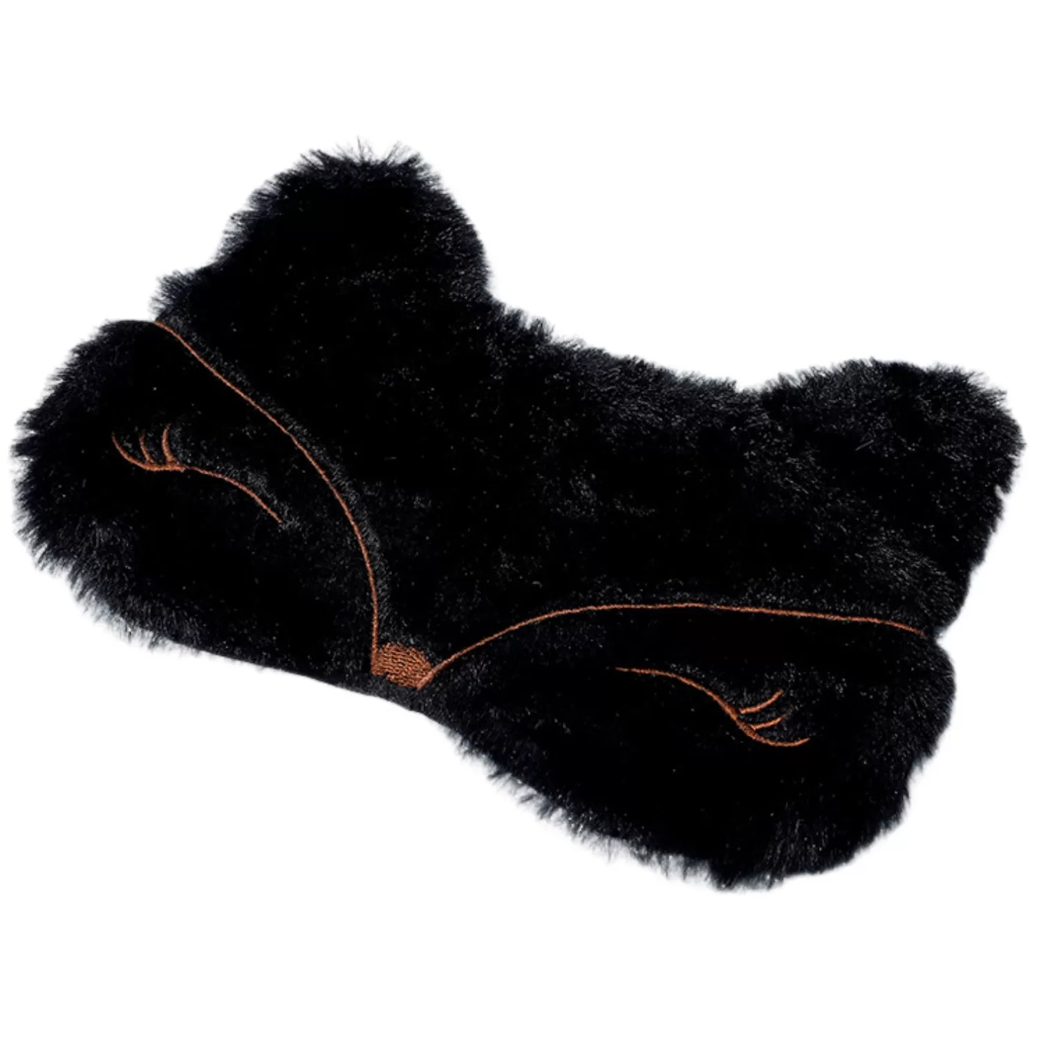 INF Svart Plysch Räv Sovmask - 2-pack