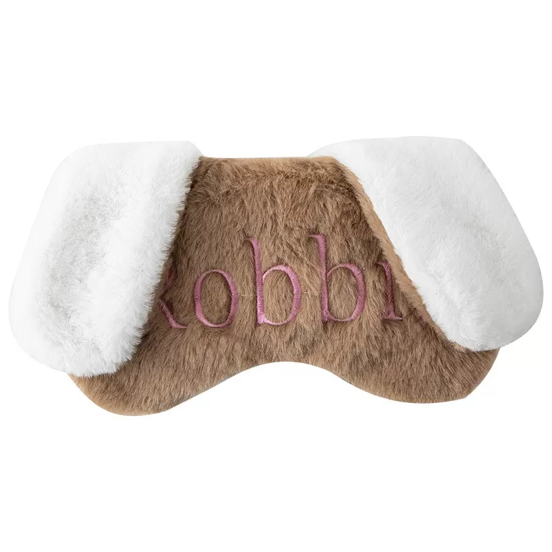 INF Mjuk plyschig sömnmask: Bekvämt ögonskydd för sömn