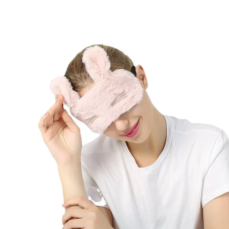 INF Justerbar Kattögonmask - Bönpulverrosa för Sömn