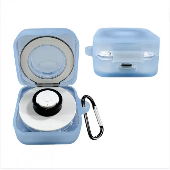 INF Silikonfodral för Samsung Galaxy Ring Laddningsvagga Blå