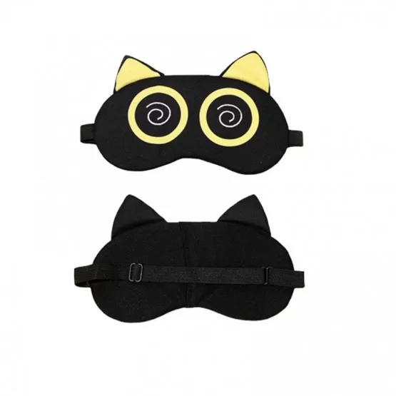 INF Kylande Ögonmask - Svart med Gula Cirklar (2-pack)