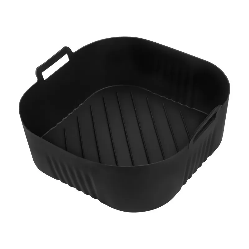 INF Fyrkantig Bakplåtsmatta för Air Fryer - 23x20,5 cm Svart
