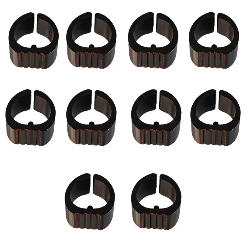 INF 10-pack Bågformade Möbelbensskydd XL Svart