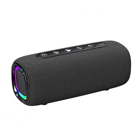 INF Bluetooth-högtalare med RGB-ljus Svart