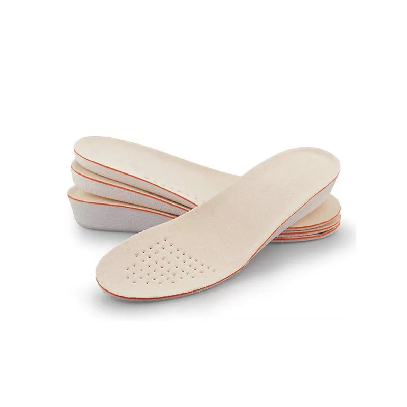 INF Innersula med höjdökning, sojabönfiber, vit botten, justerbar, 1 par L