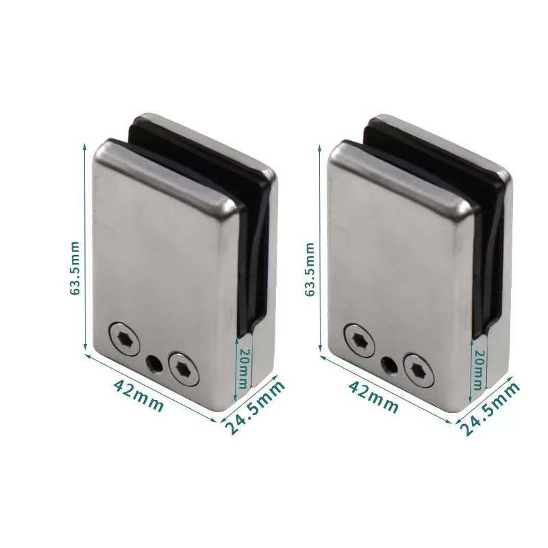 INF Ny Fish Mouth Clip 304 Fyrkantig Platt Botten - 2-pack