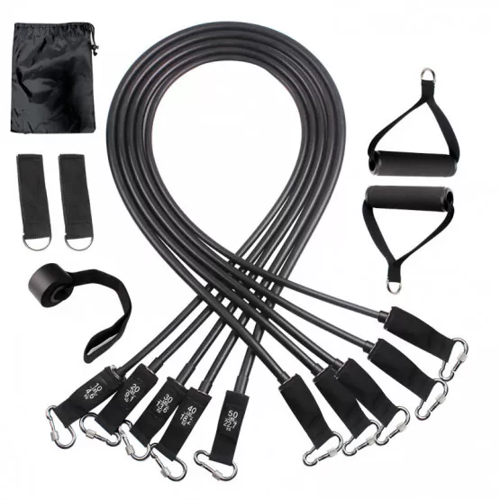 INF 11-delars motståndsbandset 150 lbs, förstärkt, med tygpåse och instruktioner