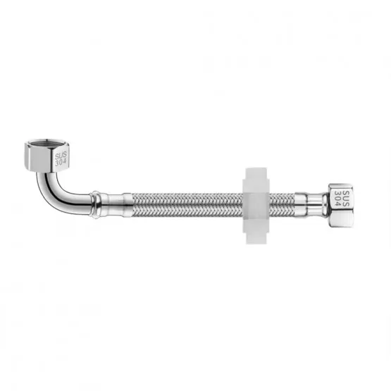 INF Vinkelböjd flexibel slang - 4-punkts med 304-lock XL