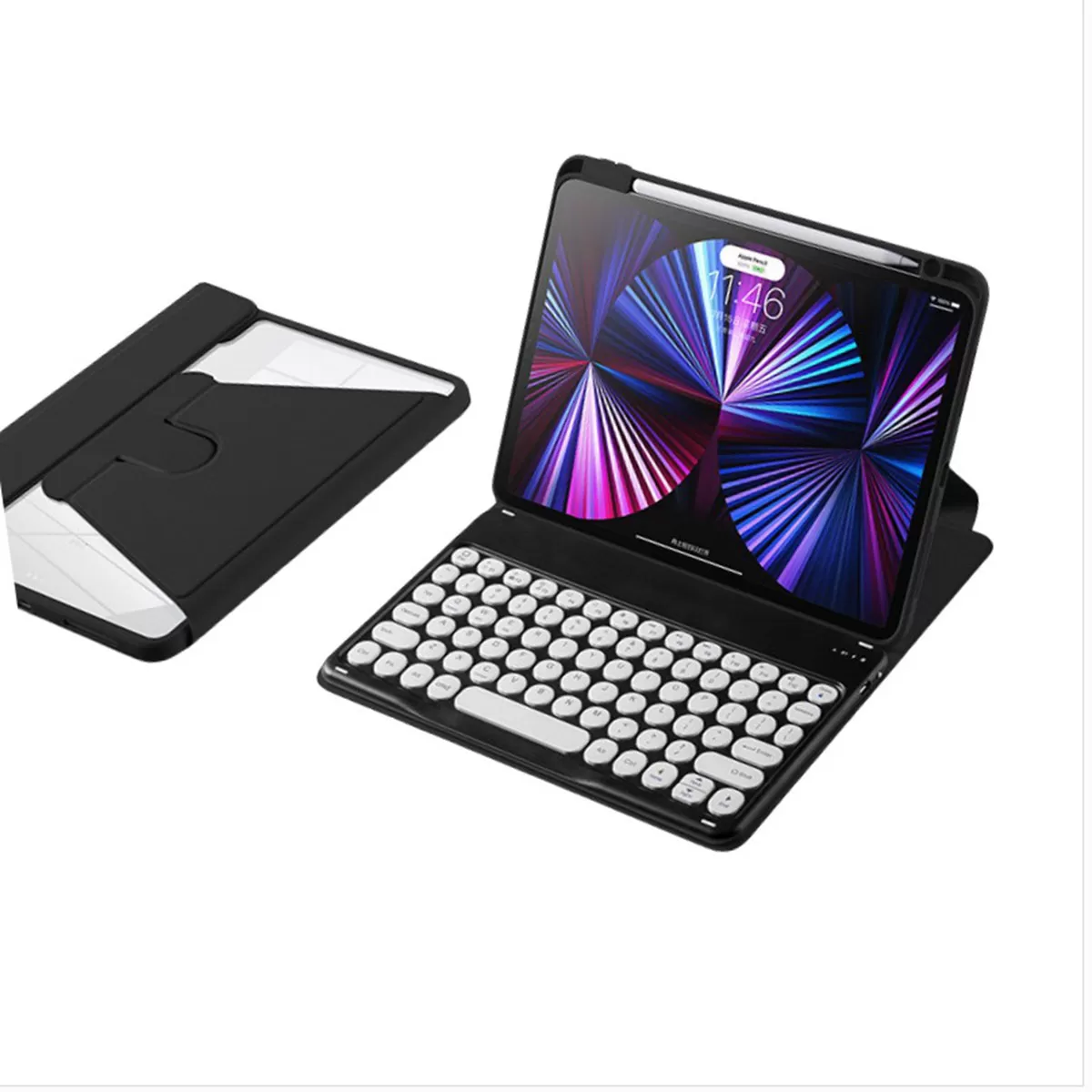 INF 360° Roterande Bluetooth-tangentbordsfodral för iPad 7/8/9 (10.2 tum)