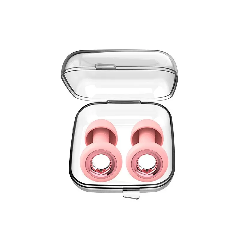 INF Brusreducerande Öronproppar - Korshår Design: Bekväma, Mjuka och Tysta Öronproppar för Sömn och Bullerskydd Rosa