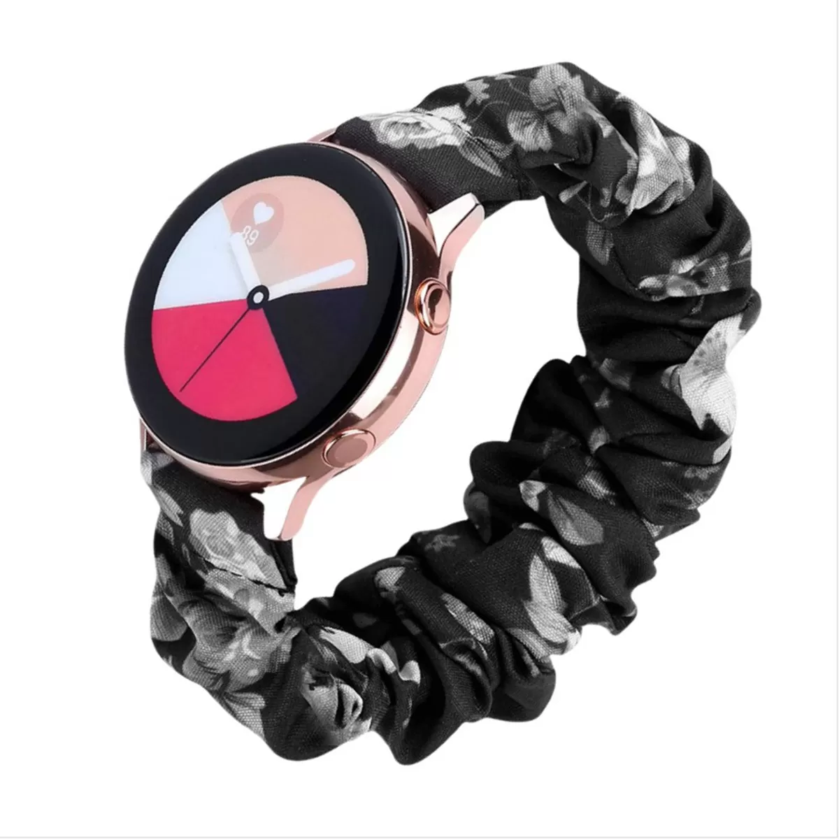 INF 20mm Silver Connector kompatibel med Samsung/Huawei Smartwatch Band Universal Platt Mun Trendigt Tryck Hårband Klockarmband