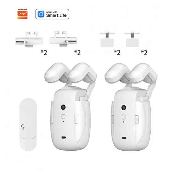 INF Smart Elektrisk Gardinmotor - WiFi Dubbel Öppning Tre-i-ett