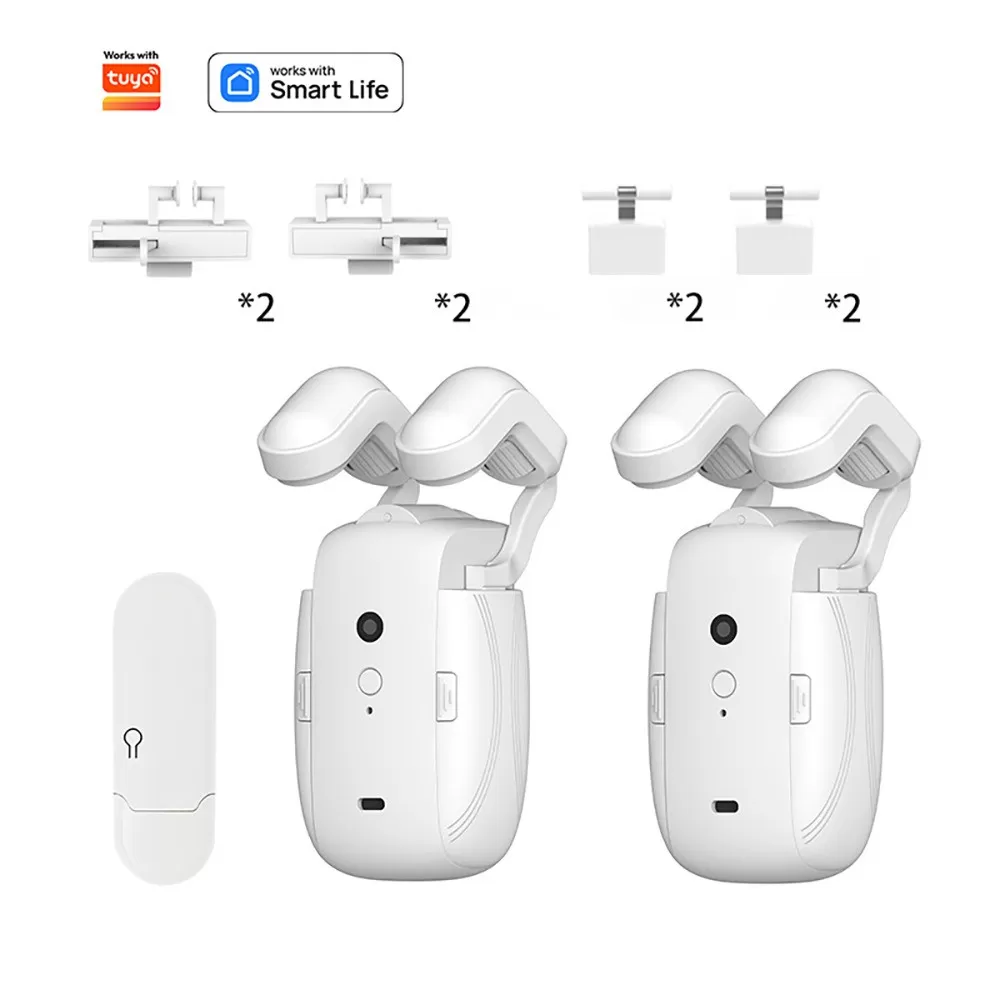 INF Smart Elektrisk Gardinmotor - WiFi Dubbel Öppning Tre-i-ett