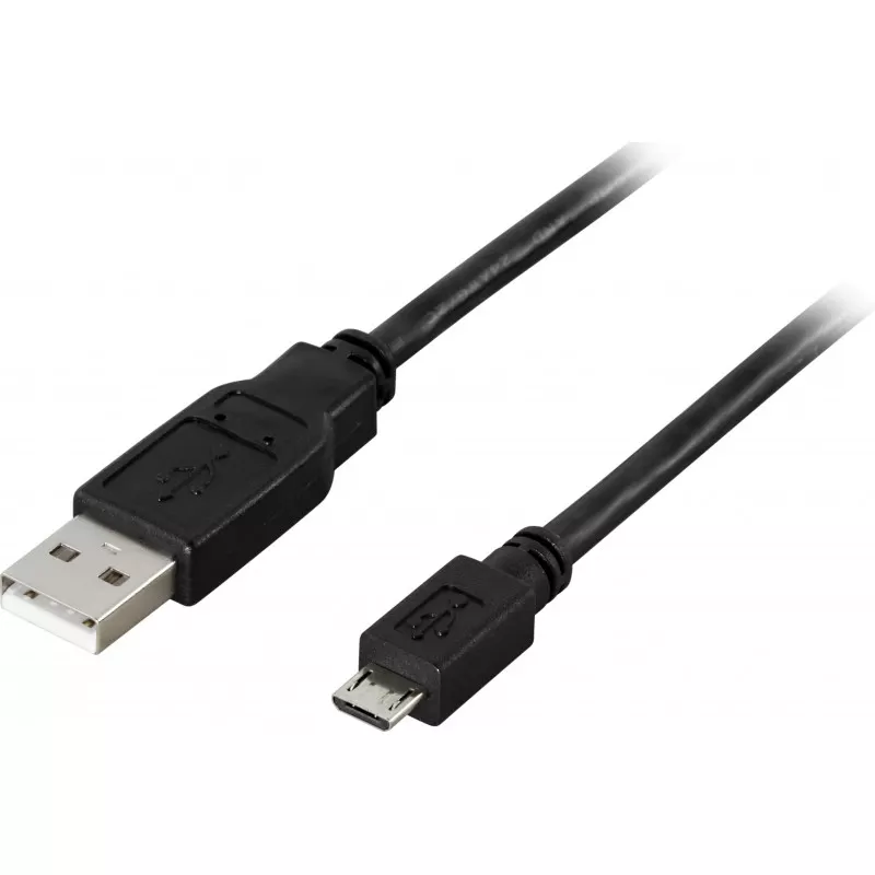 deltaco USB 2.0 cable Type A male Type Micro B male 5pin 2m black