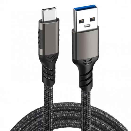 INF Datakabel Flätad Kabel 3M 2-pack TYPE-C till USB 3.2 10Gbps 60W PD Snabbladdning för Dataöverföring och Laddning 1m