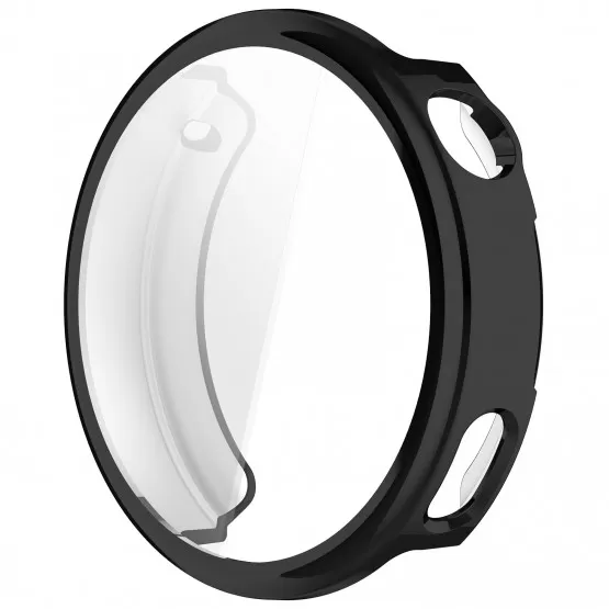 INF Kompatibel med Xiaomi Watch S4 41mm Full Coverage TPU Skyddsfodral - Transparent och Stöttåligt Svart