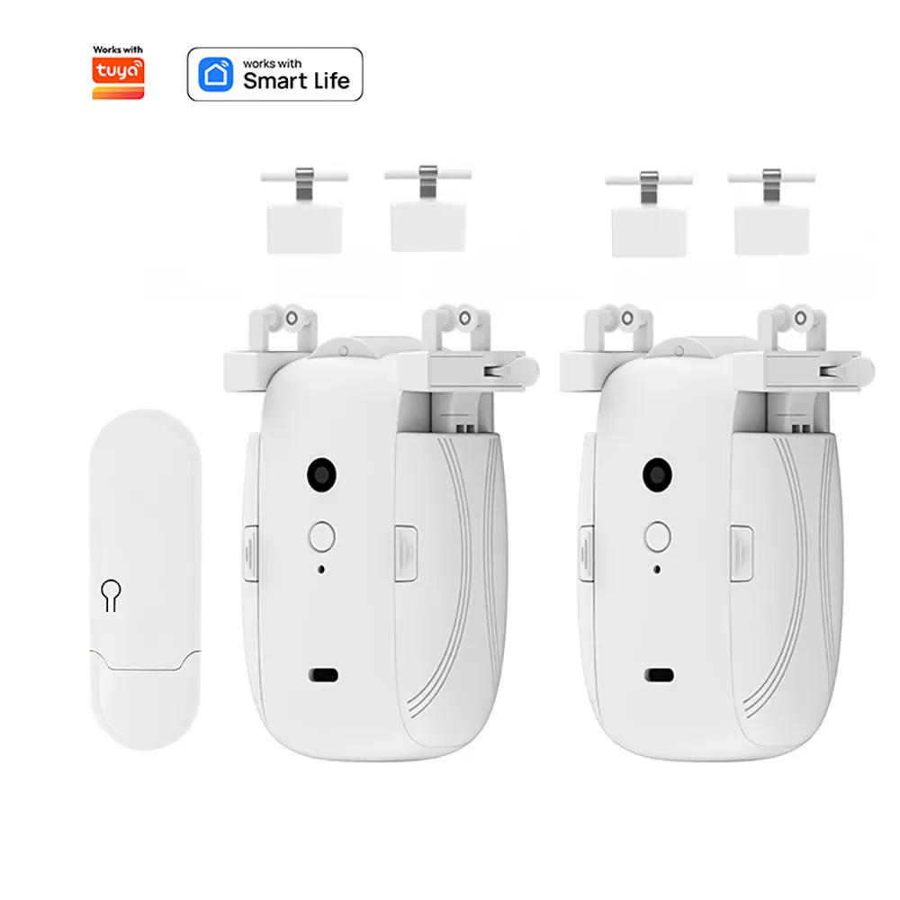 INF Smart Elektrisk Gardinmotor - WiFi Dubbel Öppning T/U-spår