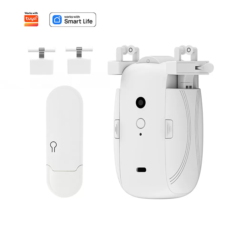 INF Smart Elektrisk Gardinmotor - WiFi Enkelöppning för T/U-skena