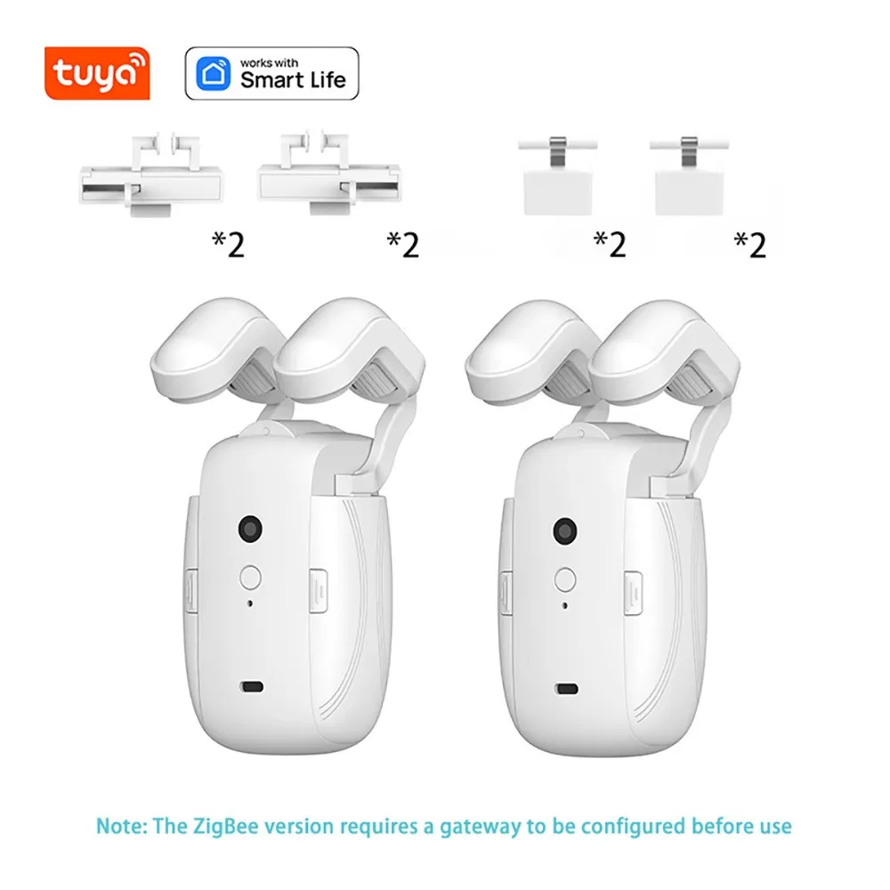 INF Smart Elektrisk Gardinmotor LY-ZigBee Dubbel Öppning Tre-i-ett