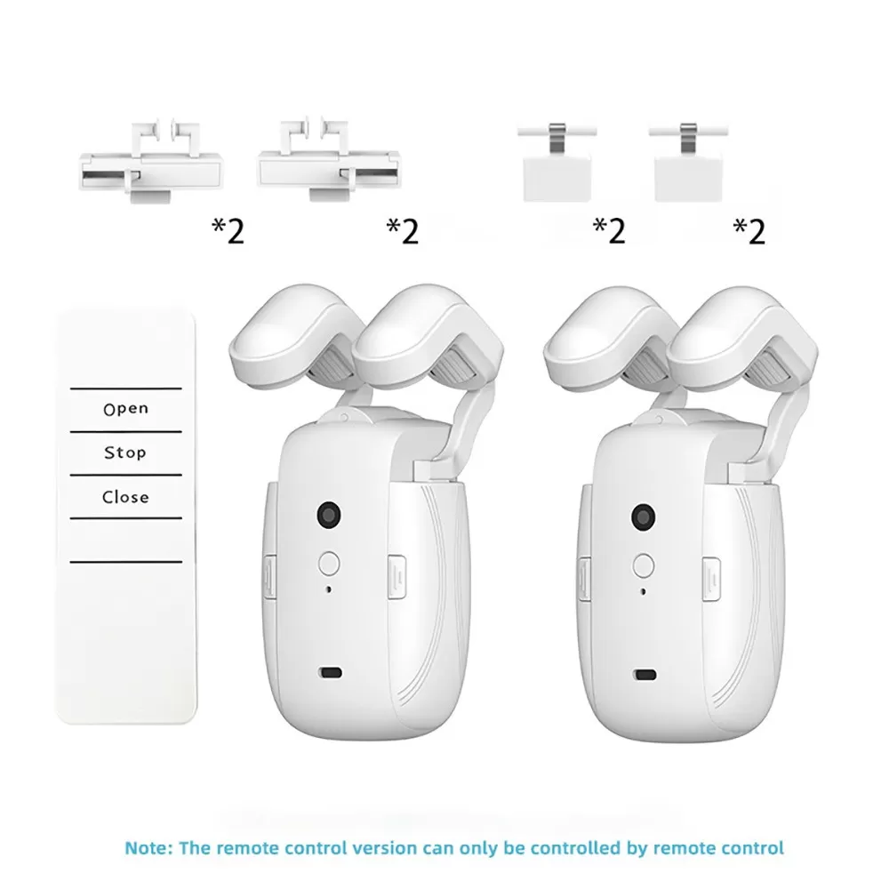 INF Smart Elektrisk Gardinmotor - Fjärrkontroll Dubbelöppning Tre-i-ett