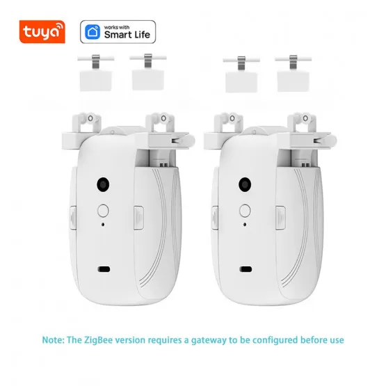 INF Smart Elektrisk Gardinmotor - ZigBee Dubbelöppning för T/U-skena