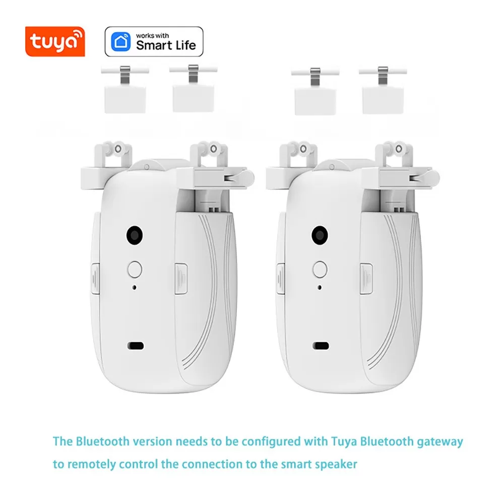 INF Smart Elektrisk Gardinmotor - Bluetooth Dubbelöppning för T/U-skena